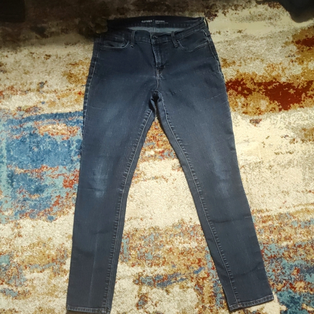 Old Navy Blue Skinny Jeans with Stretch Fit Size 4 Regular